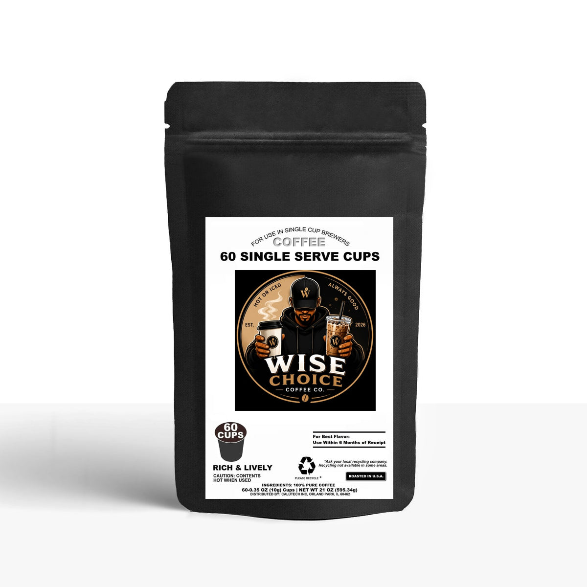 60 Pack Single Serve Coffee Capsules